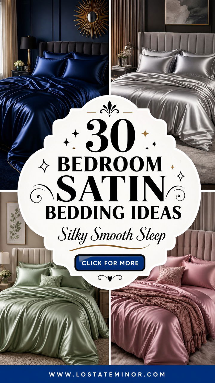30 Luxurious Bedroom Satin Bedding Ideas for a Silky Sleep - 30 Luxurious Bedroom Satin Bedding Ideas for a Silky Sleep