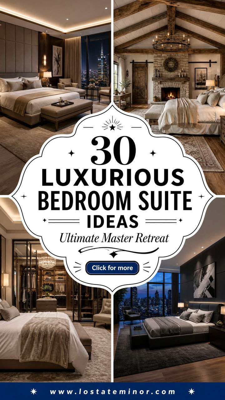 30 Luxurious Bedroom Suite Ideas for the Ultimate Master Room - 30 Luxurious Bedroom Suite Ideas for the Ultimate Master Room
