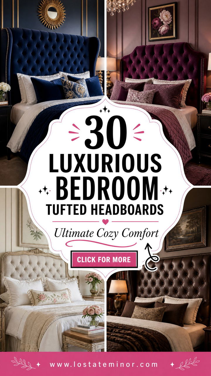 30 Luxurious Bedroom Tufted Headboards for Ultimate Comfort - 30 Luxurious Bedroom Tufted Headboards for Ultimate Comfort