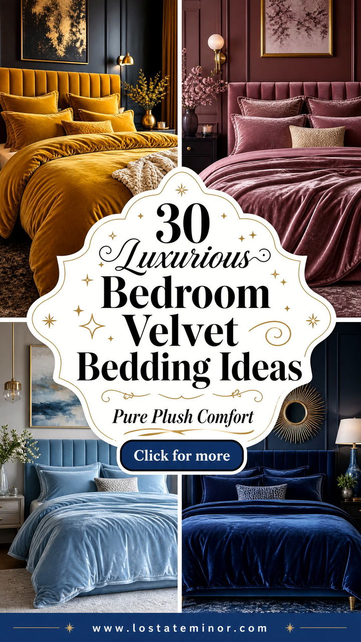 30 Luxurious Bedroom Velvet Bedding Ideas for Pure Comfort - 30 Luxurious Bedroom Velvet Bedding Ideas for Pure Comfort