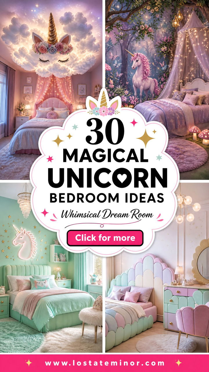 30 Magical Unicorn Bedroom Ideas for a Whimsical Room - 30 Magical Unicorn Bedroom Ideas for a Whimsical Room