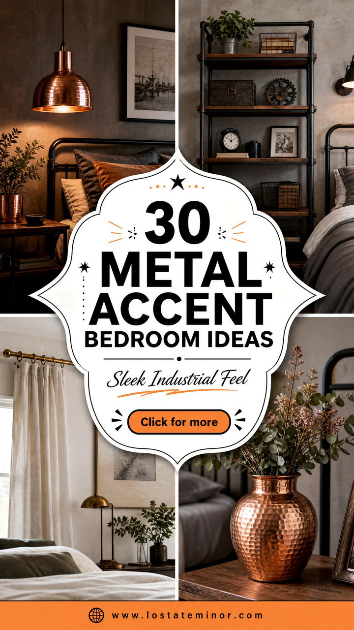30 Metal Accent Bedroom Ideas for a Sleek Industrial Feel - 30 Metal Accent Bedroom Ideas for a Sleek Industrial Feel