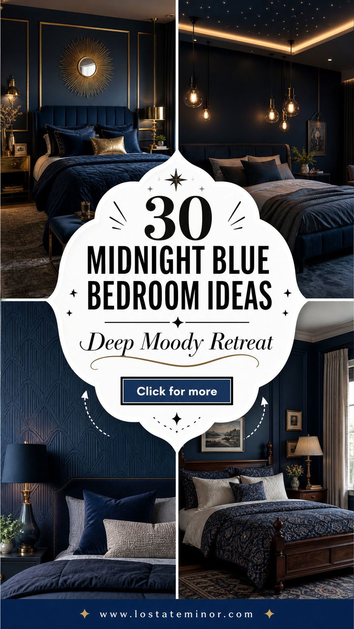 30 Midnight Blue Bedroom Ideas for a Deep and Moody Retreat - 30 Midnight Blue Bedroom Ideas for a Deep and Moody Retreat