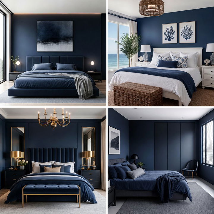 30 Midnight Blue Bedroom Ideas for a Deep and Moody Retreat