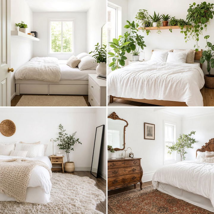 30 Milky White Bedroom Ideas for a Serene and Soft Glow