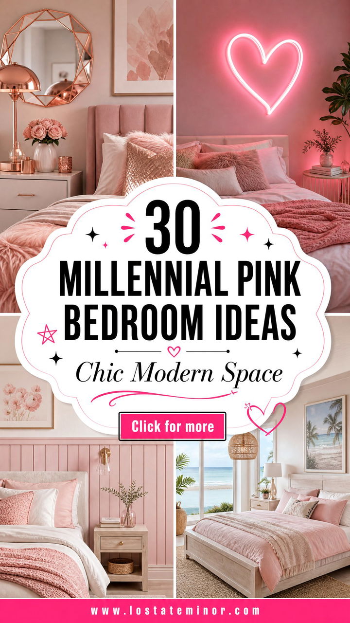 30 Millennial Pink Bedroom Ideas for a Chic and Modern Space - 30 Millennial Pink Bedroom Ideas for a Chic and Modern Space