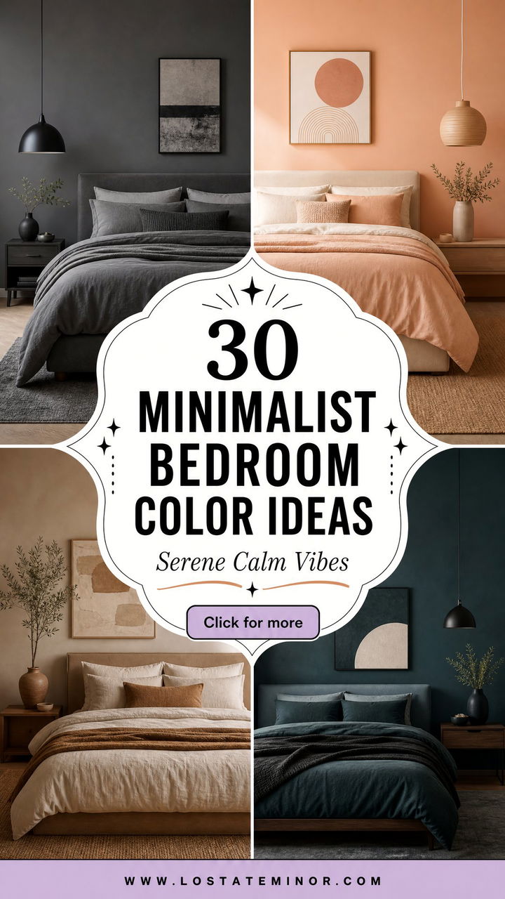 30 Minimalist Bedroom Color Ideas for a Serene and Calm Vibe - 30 Minimalist Bedroom Color Ideas for a Serene and Calm Vibe