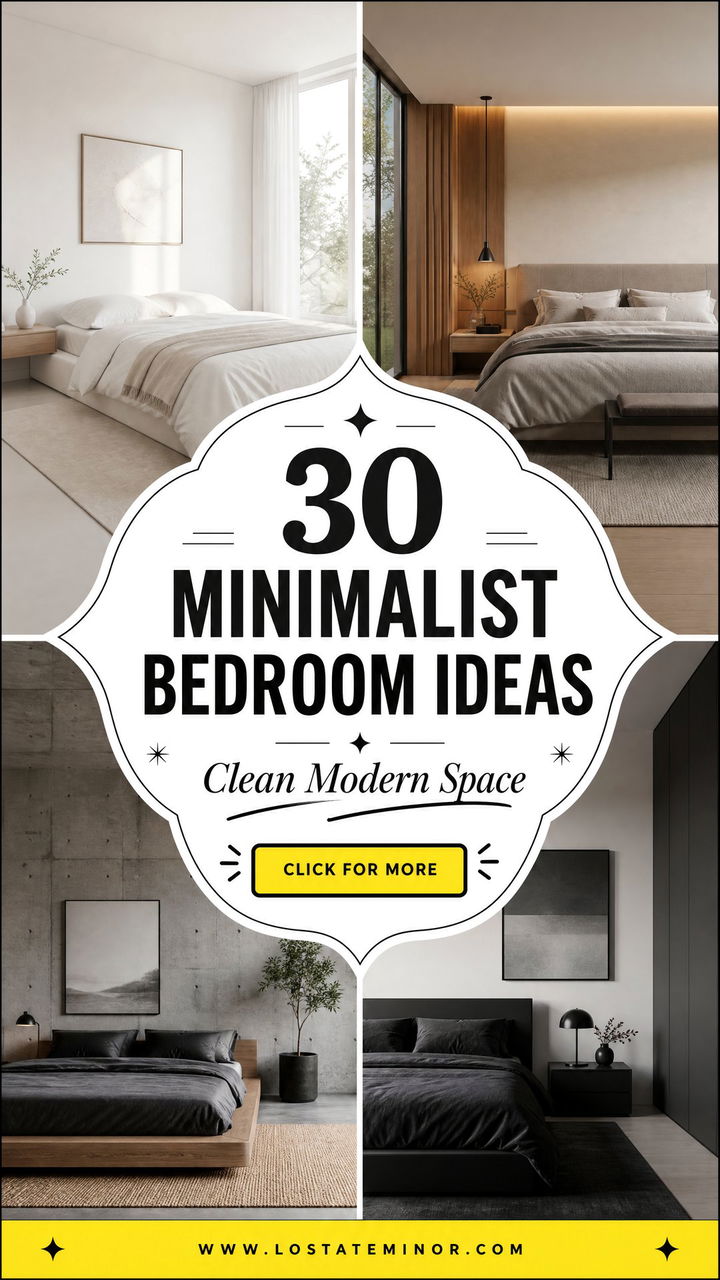 30 Minimalist Bedroom Ideas for a Clean and Modern Space - 30 Minimalist Bedroom Ideas for a Clean and Modern Space