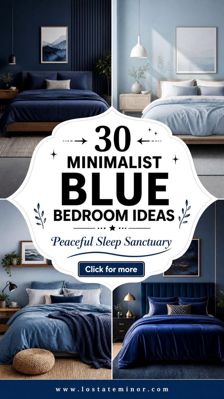 30 Minimalist Blue Bedroom Ideas for a Peaceful Sanctuary - 30 Minimalist Blue Bedroom Ideas for a Peaceful Sanctuary