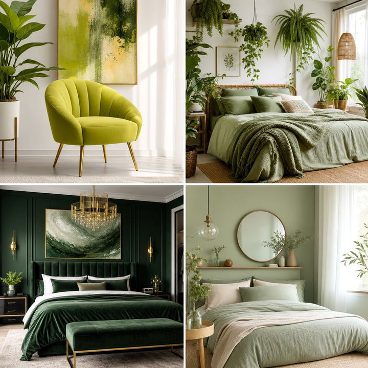 30 Minimalist Green Bedroom Ideas for a Natural and Simple Look