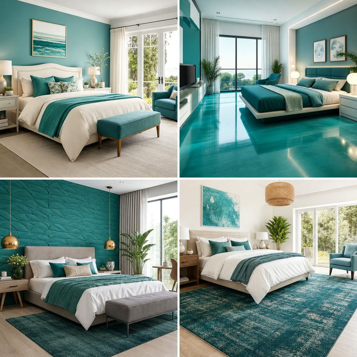 30 Minimalist Teal Bedroom Ideas for a Refreshing Look