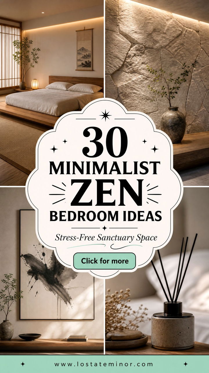 30 Minimalist Zen Bedroom Ideas for a Stress-Free Space - 30 Minimalist Zen Bedroom Ideas for a Stress-Free Space