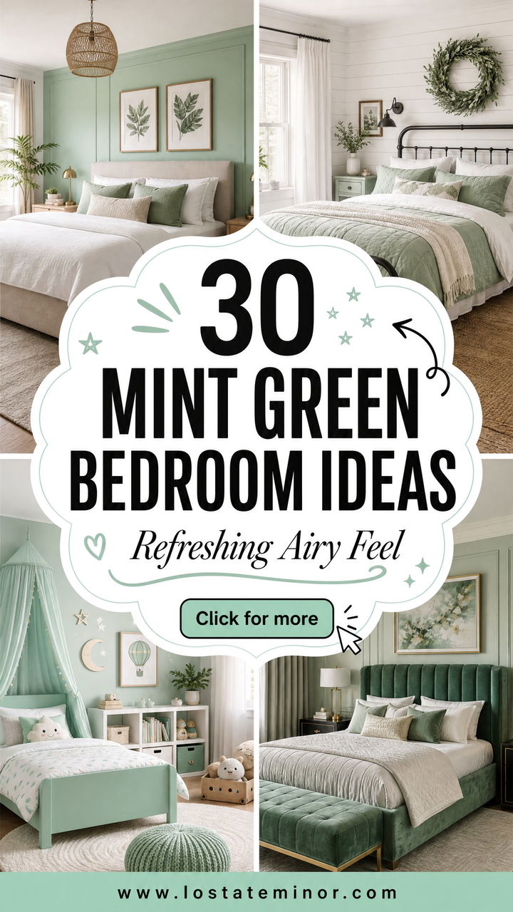 30 Mint Green Bedroom Ideas for a Refreshing and Airy Feel - 30 Mint Green Bedroom Ideas for a Refreshing and Airy Feel