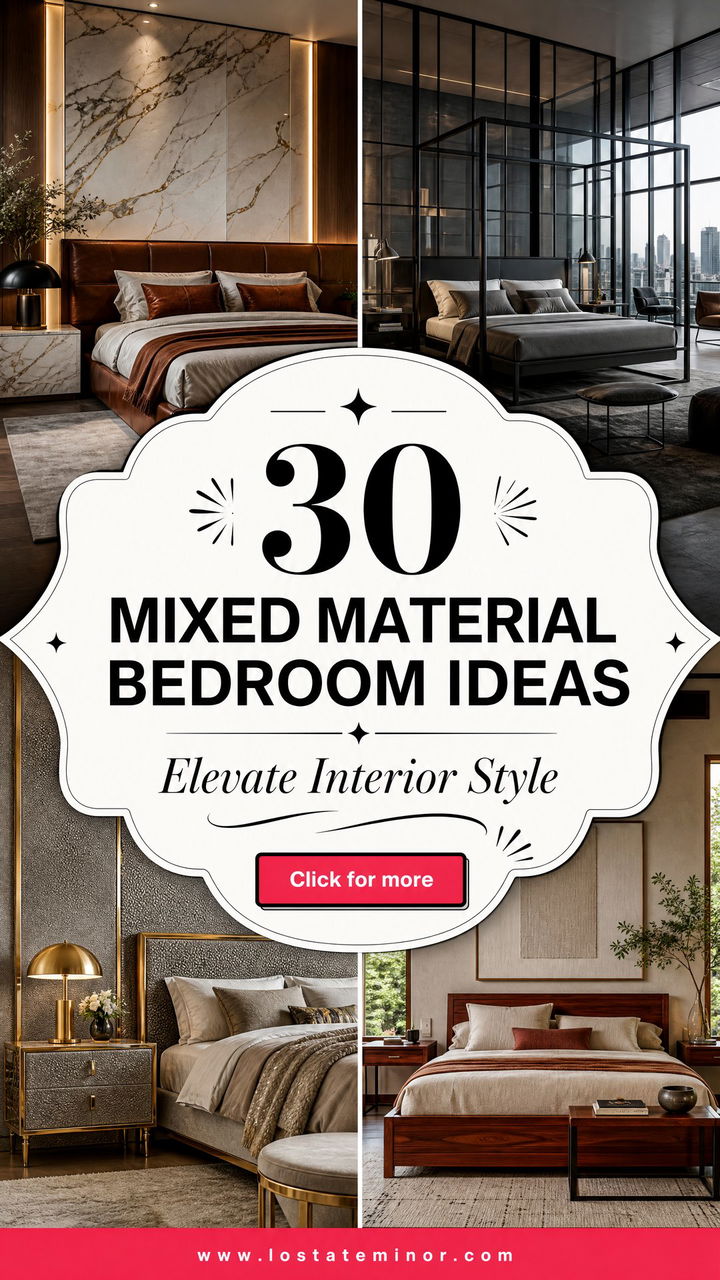 30 Mixed Material Bedroom Ideas to Elevate Your Interior Style - 30 Mixed Material Bedroom Ideas to Elevate Your Interior Style