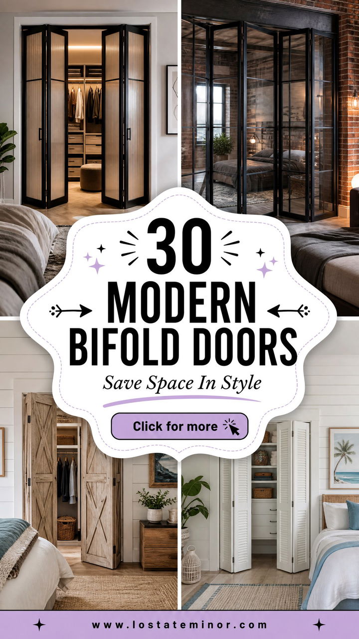 30 Modern Bedroom Bifold Doors to Save Space and Style - 30 Modern Bedroom Bifold Doors to Save Space and Style