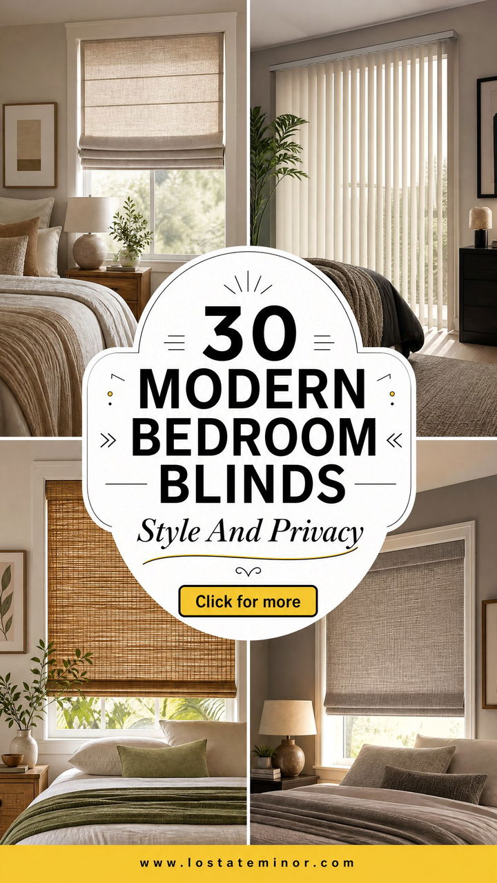30 Modern Bedroom Blinds for Style and Privacy Control - 30 Modern Bedroom Blinds for Style and Privacy Control