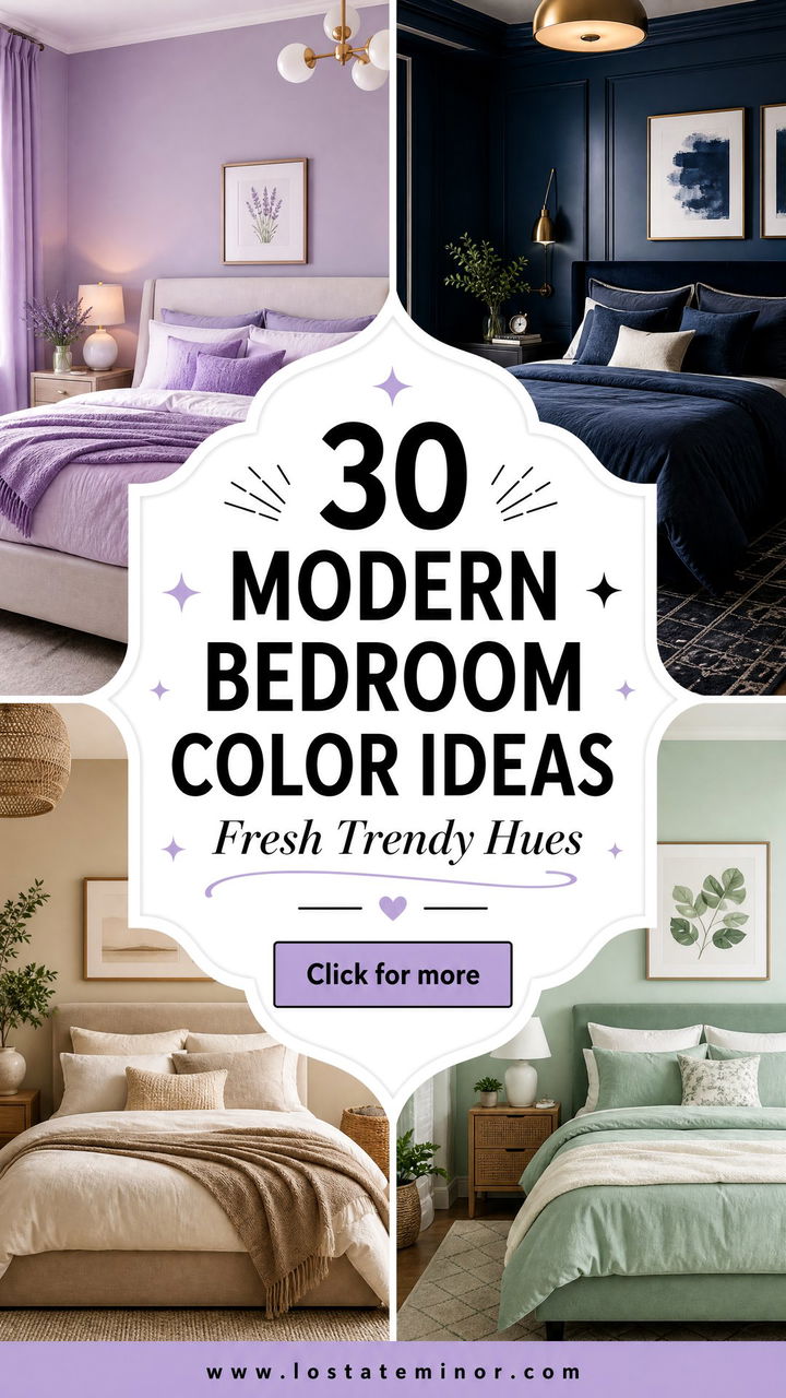 30 Modern Bedroom Color Ideas for a Fresh and Trendy New Look - 30 Modern Bedroom Color Ideas for a Fresh and Trendy New Look