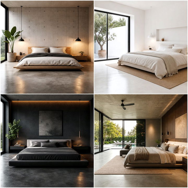 30 Modern Bedroom Concrete Floors for a Chic Industrial Look