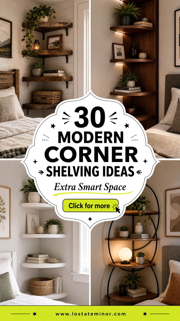 30 Modern Bedroom Corner Shelving Ideas for Extra Space - 30 Modern Bedroom Corner Shelving Ideas for Extra Space