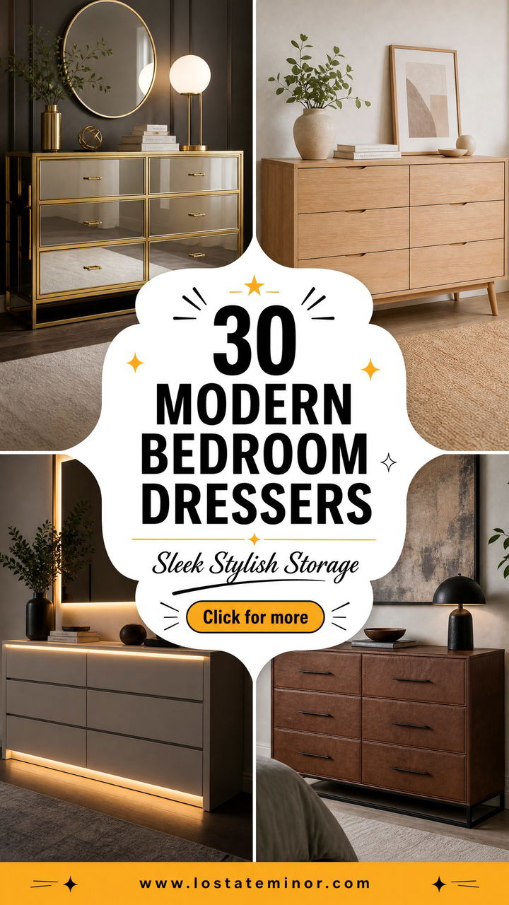 30 Modern Bedroom Dressers for a Sleek Storage Solution - 30 Modern Bedroom Dressers for a Sleek Storage Solution
