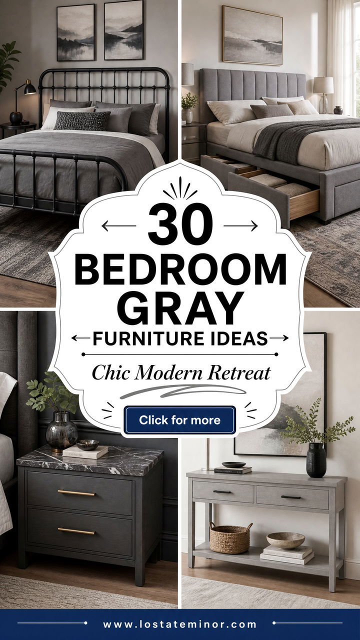 30 Modern Bedroom Gray Furniture Ideas for a Chic Look - 30 Modern Bedroom Gray Furniture Ideas for a Chic Look