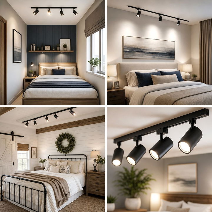 30 Modern Bedroom Track Lighting Ideas for a Better Glow