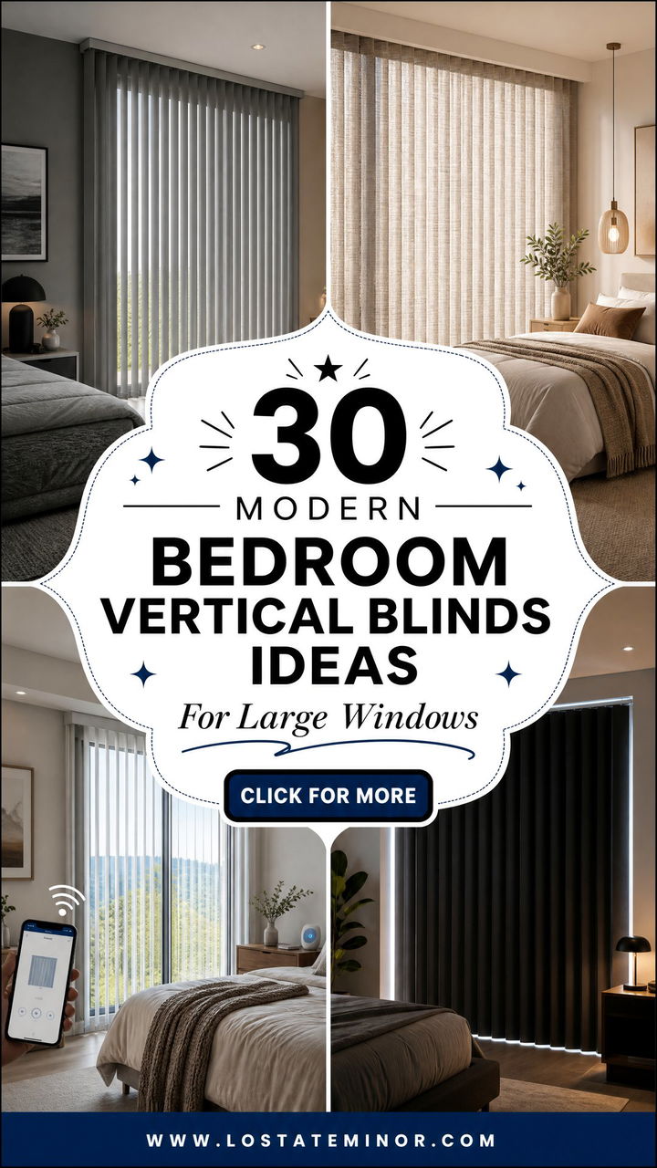 30 Modern Bedroom Vertical Blinds for Large Windows - 30 Modern Bedroom Vertical Blinds for Large Windows