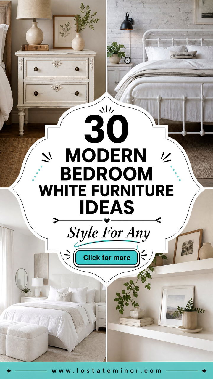 30 Modern Bedroom White Furniture Ideas for Any Style - 30 Modern Bedroom White Furniture Ideas for Any Style