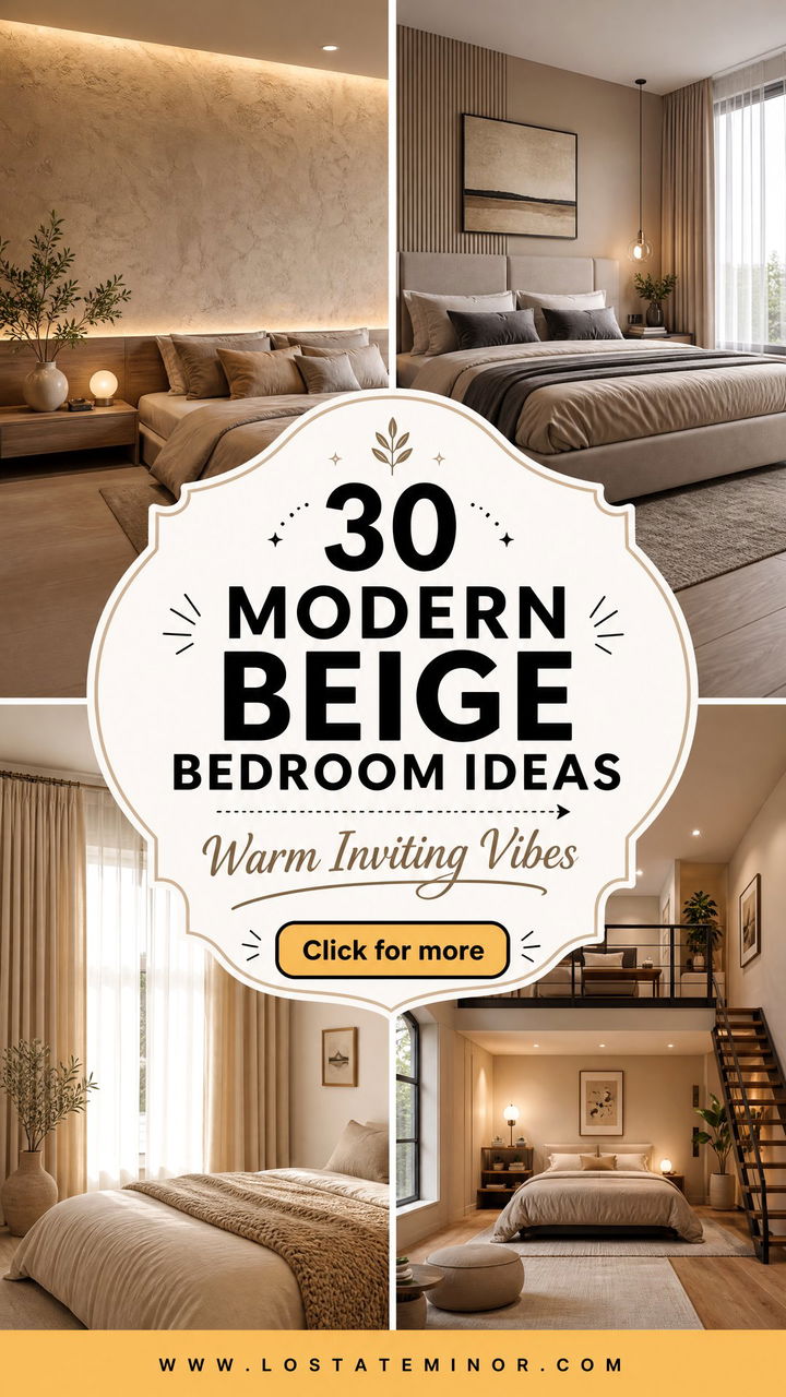 30 Modern Beige Bedroom Ideas for a Warm and Inviting Space - 30 Modern Beige Bedroom Ideas for a Warm and Inviting Space