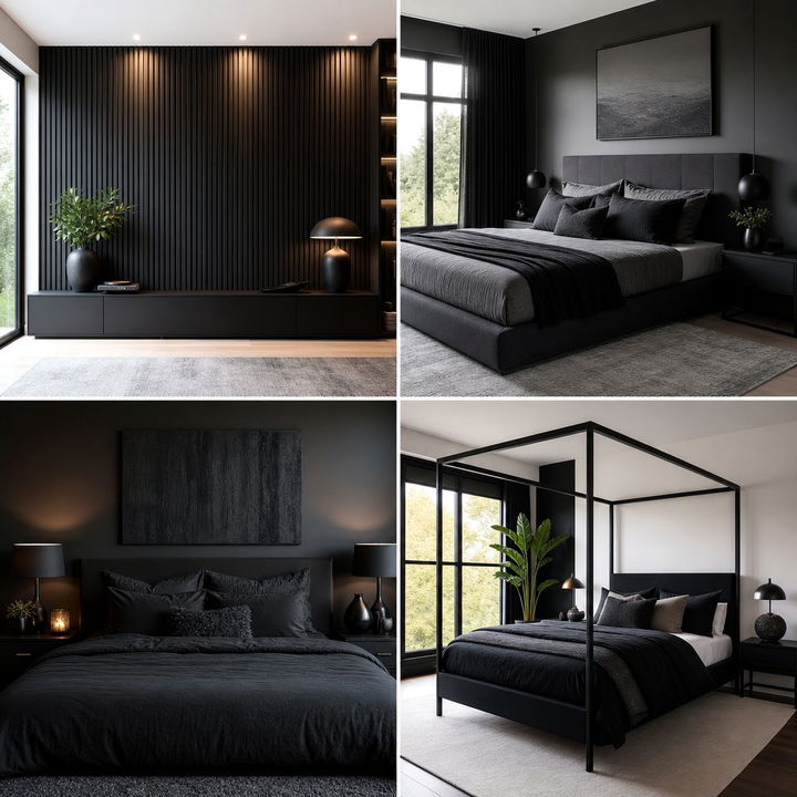 30 Modern Black Bedroom Ideas for a Sleek and Moody Atmosphere