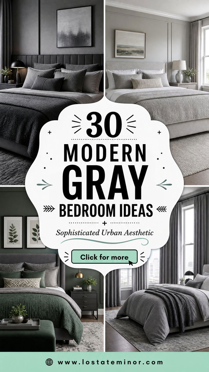 30 Modern Gray Bedroom Ideas for a Sophisticated Urban Aesthetic - 30 Modern Gray Bedroom Ideas for a Sophisticated Urban Aesthetic