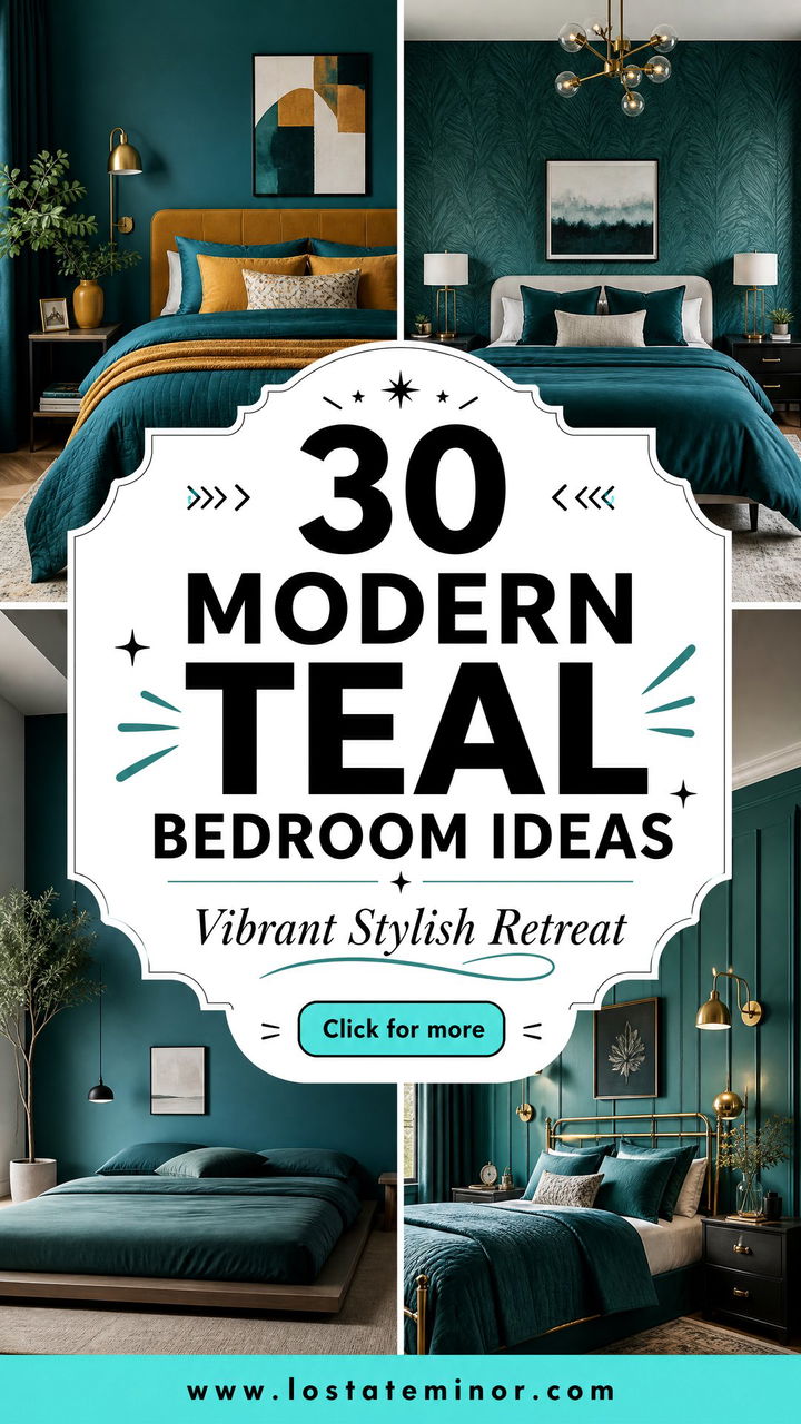 30 Modern Teal Bedroom Ideas for a Vibrant and Stylish Retreat - 30 Modern Teal Bedroom Ideas for a Vibrant and Stylish Retreat