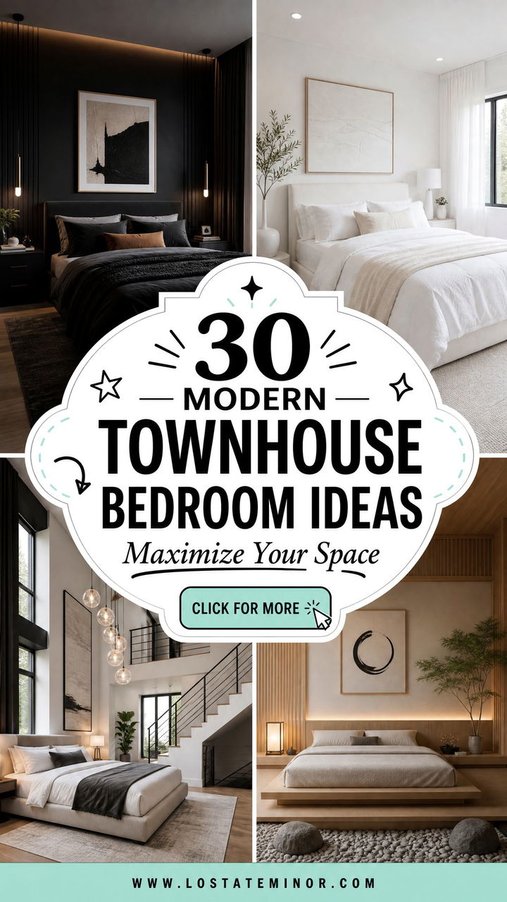 30 Modern Townhouse Bedroom Ideas to Maximize Your Space - 30 Modern Townhouse Bedroom Ideas to Maximize Your Space
