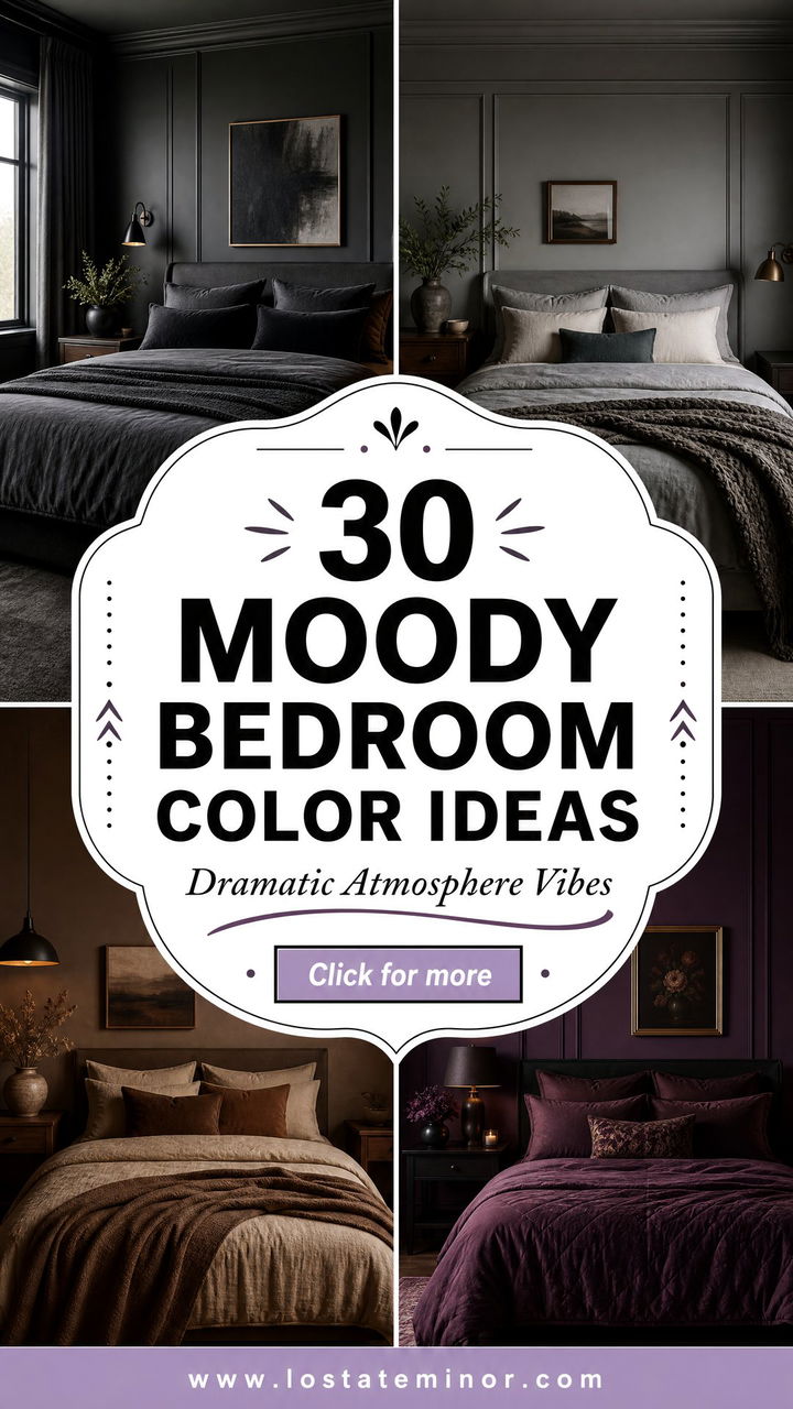 30 Moody Bedroom Color Ideas for a Dramatic Atmosphere - 30 Moody Bedroom Color Ideas for a Dramatic Atmosphere