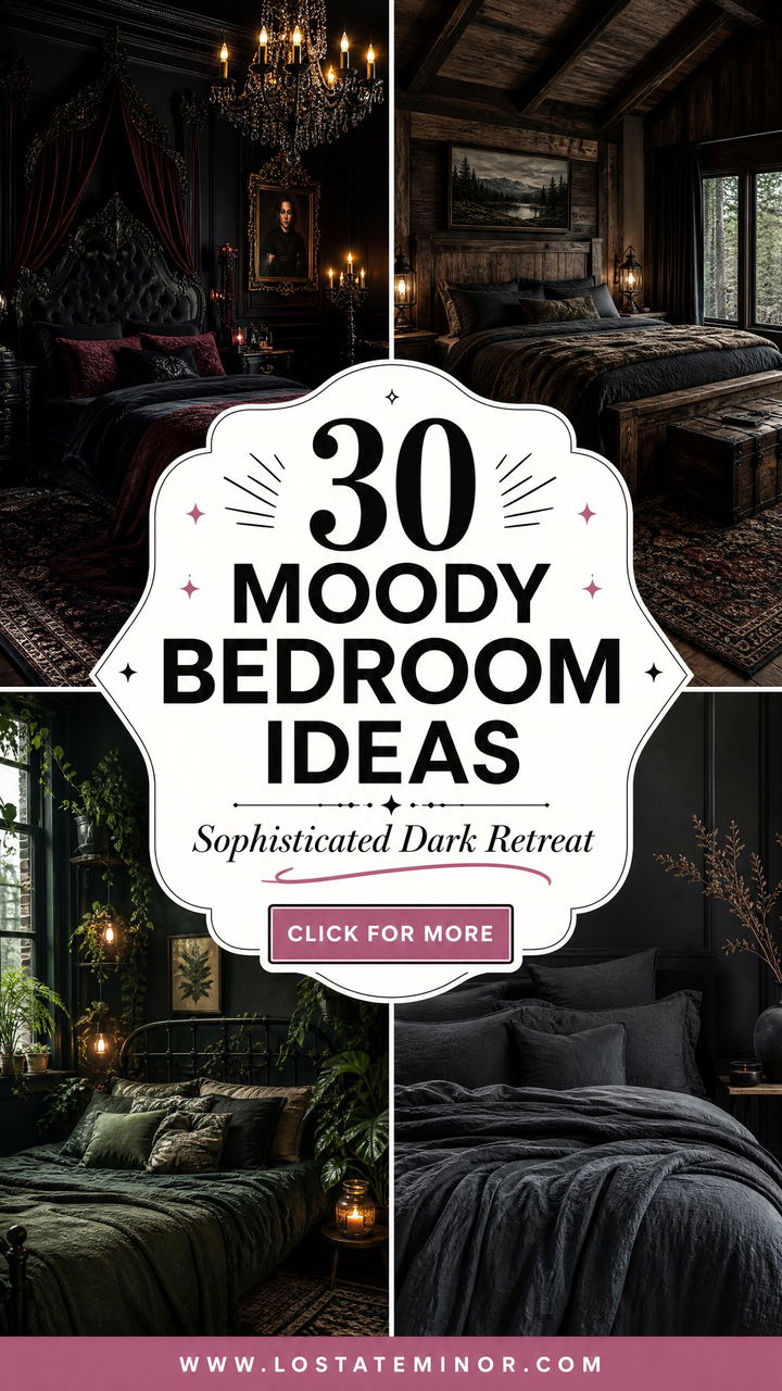 30 Moody Bedroom Ideas for a Sophisticated Dark Retreat - 30 Moody Bedroom Ideas for a Sophisticated, Dark Retreat