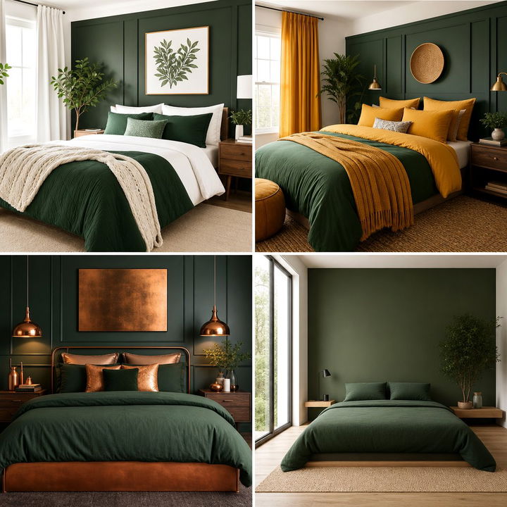30 Moody Forest Green Bedroom Ideas for a Luxurious Escape