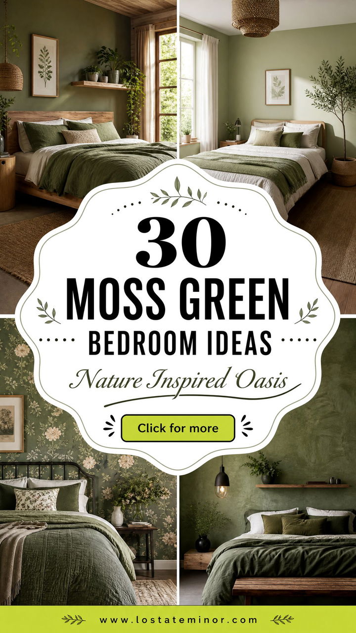 30 Moss Green Bedroom Ideas for a Nature-Inspired Oasis - 30 Moss Green Bedroom Ideas for a Nature-Inspired Oasis