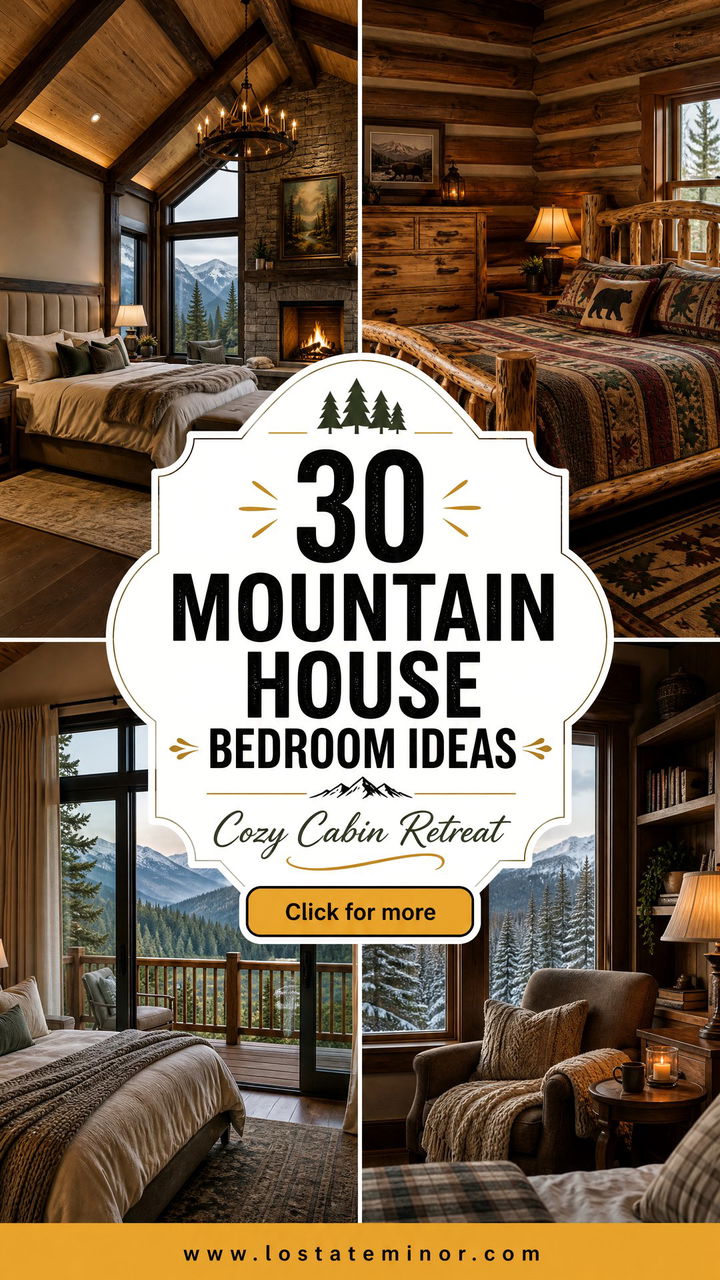 30 Mountain House Bedroom Ideas for a Cozy Cabin Retreat - 30 Mountain House Bedroom Ideas for a Cozy Cabin Retreat
