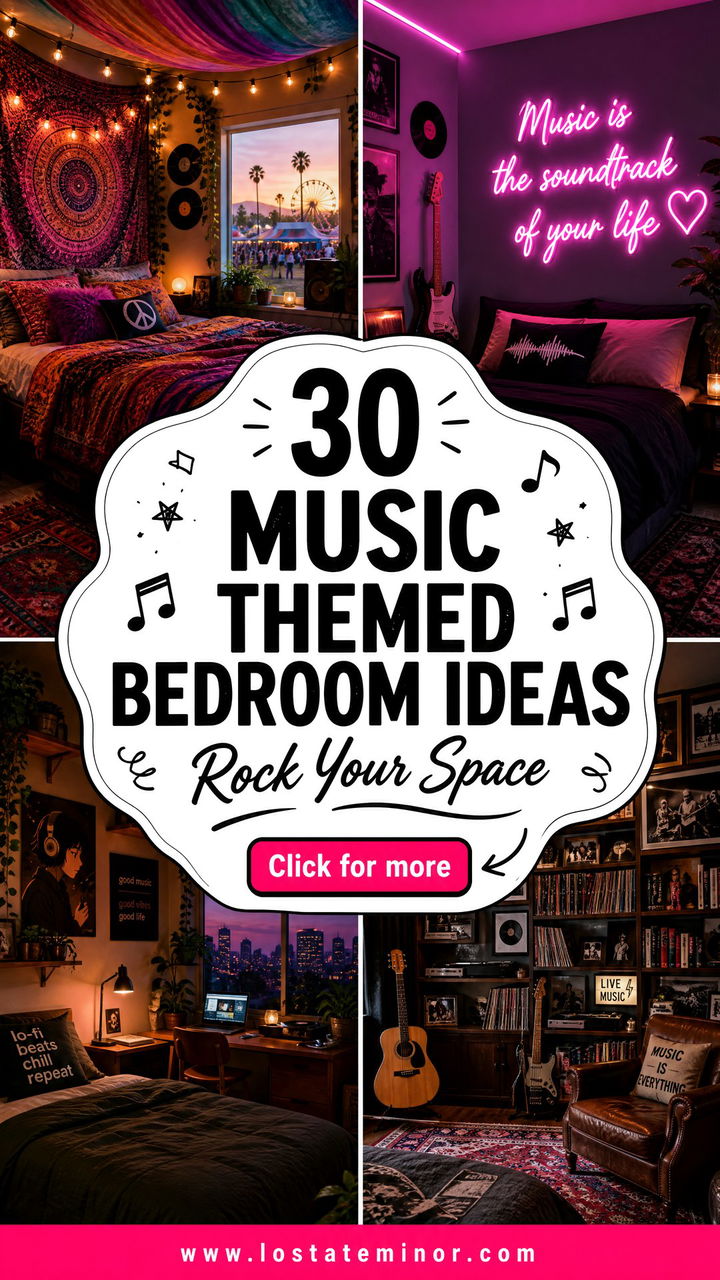 30 Music Themed Bedroom Ideas to Rock Your Personal Space - 30 Music Themed Bedroom Ideas to Rock Your Personal Space