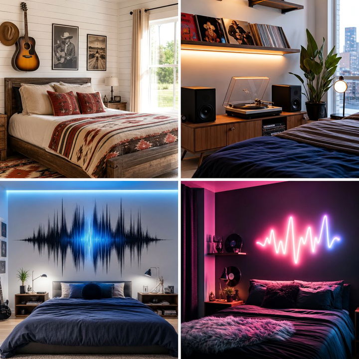 30 Music Themed Bedroom Ideas to Rock Your Personal Space