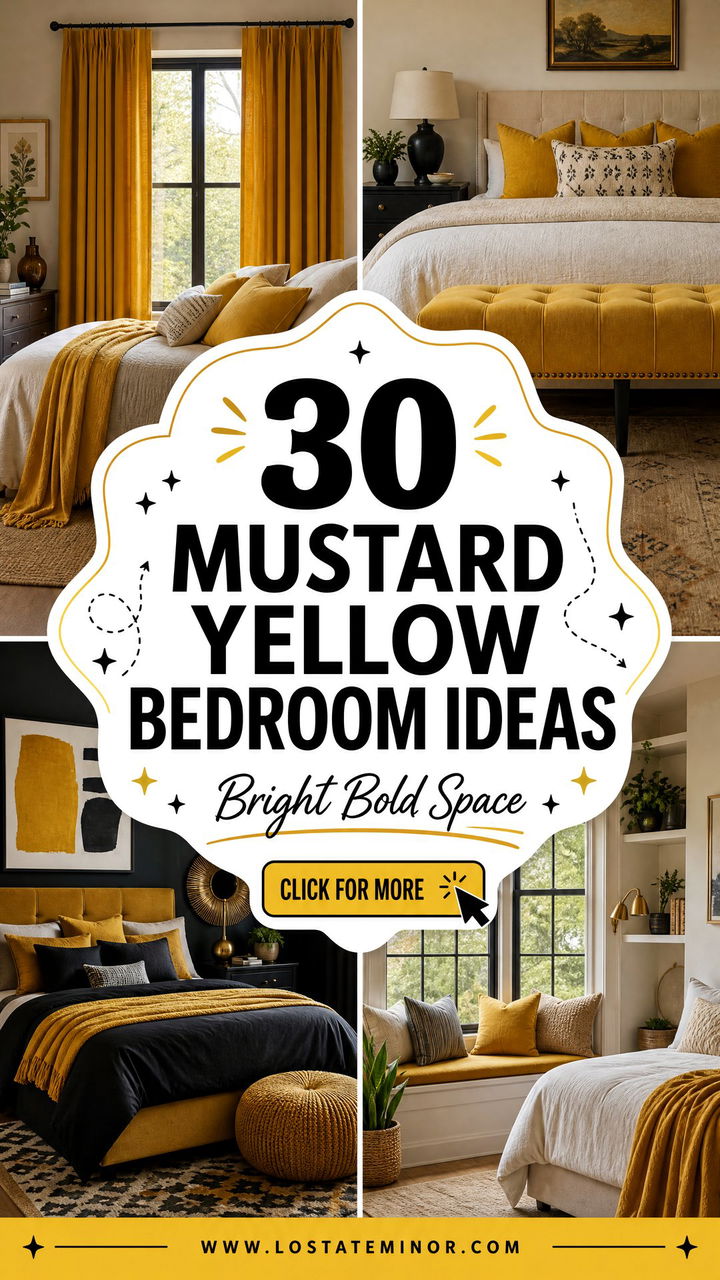 30 Mustard Yellow Bedroom Ideas for a Bright Bold Space - 30 Mustard Yellow Bedroom Ideas for a Bright, Bold Space