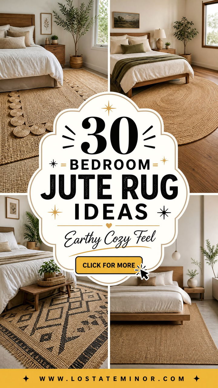 30 Natural Bedroom Jute Rugs for an Earthy Cozy Feel - 30 Natural Bedroom Jute Rugs for an Earthy, Cozy Feel
