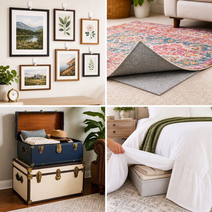 30 No Damage Bedroom Ideas Perfect for Renters and Dorms