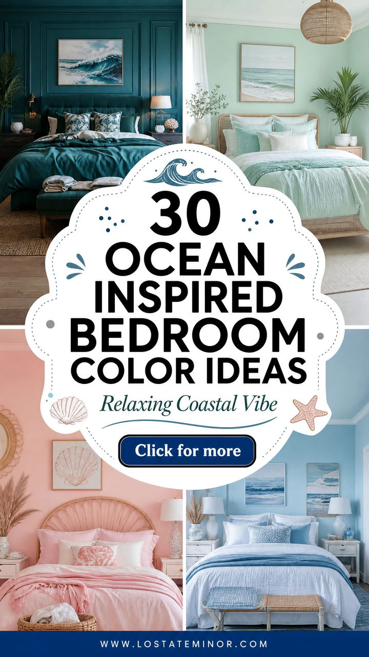 30 Ocean Inspired Bedroom Color Ideas for a Relaxing Vibe - 30 Ocean Inspired Bedroom Color Ideas for a Relaxing Vibe