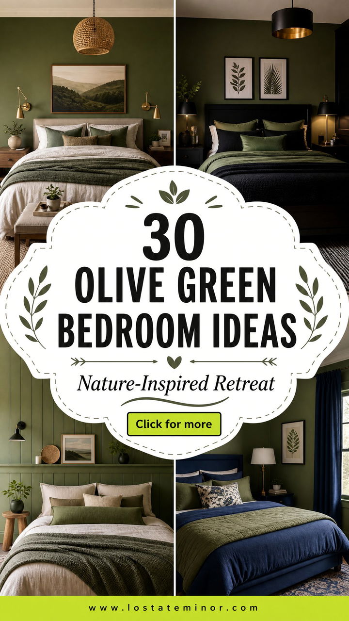 30 Olive Green Bedroom Ideas for a Nature-Inspired Retreat - 30 Olive Green Bedroom Ideas for a Nature-Inspired Retreat