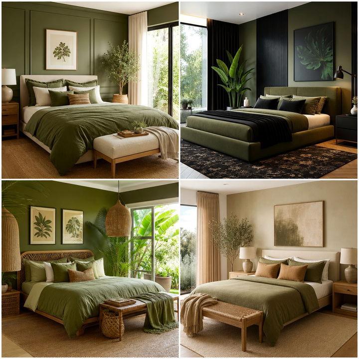 30 Olive Green Bedroom Ideas for a Nature-Inspired Retreat