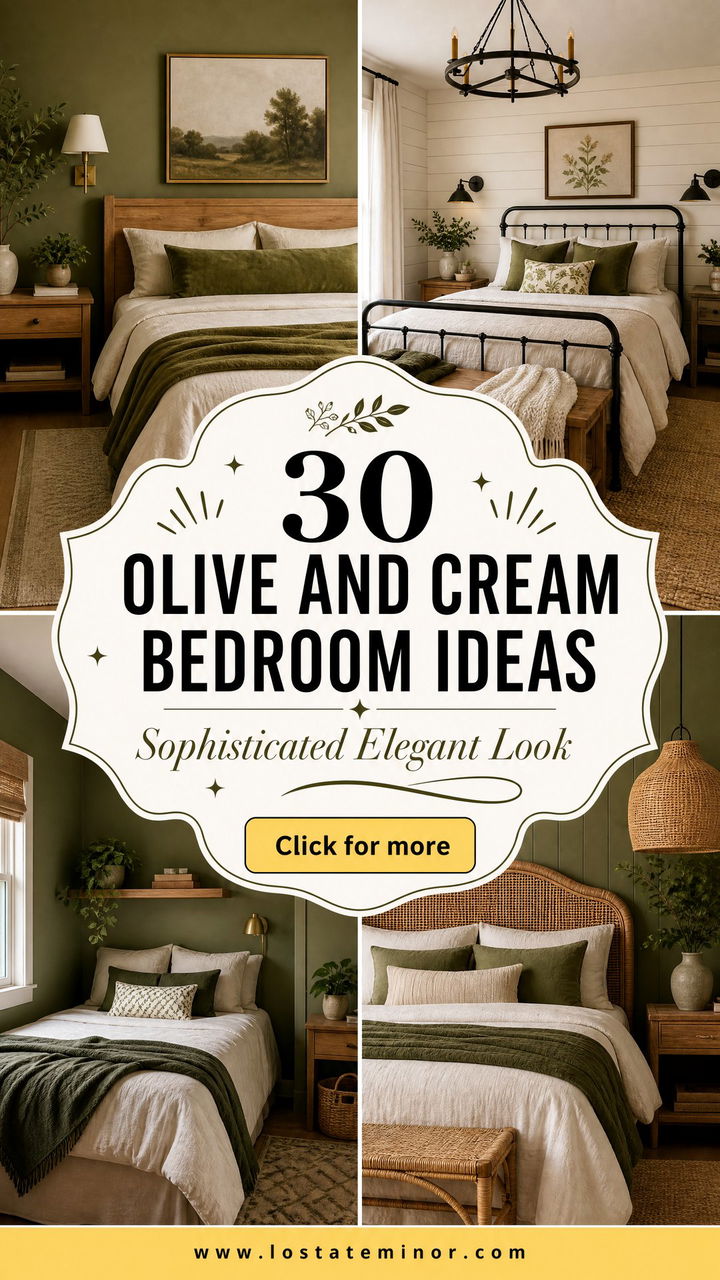 30 Olive and Cream Bedroom Ideas for a Sophisticated Look - 30 Olive and Cream Bedroom Ideas for a Sophisticated Look