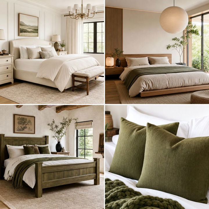 30 Olive and Cream Bedroom Ideas for a Sophisticated Look