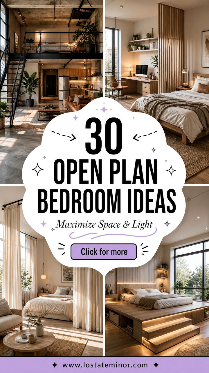 30 Open Plan Bedroom Ideas to Maximize Space and Light - 30 Open Plan Bedroom Ideas to Maximize Space and Light