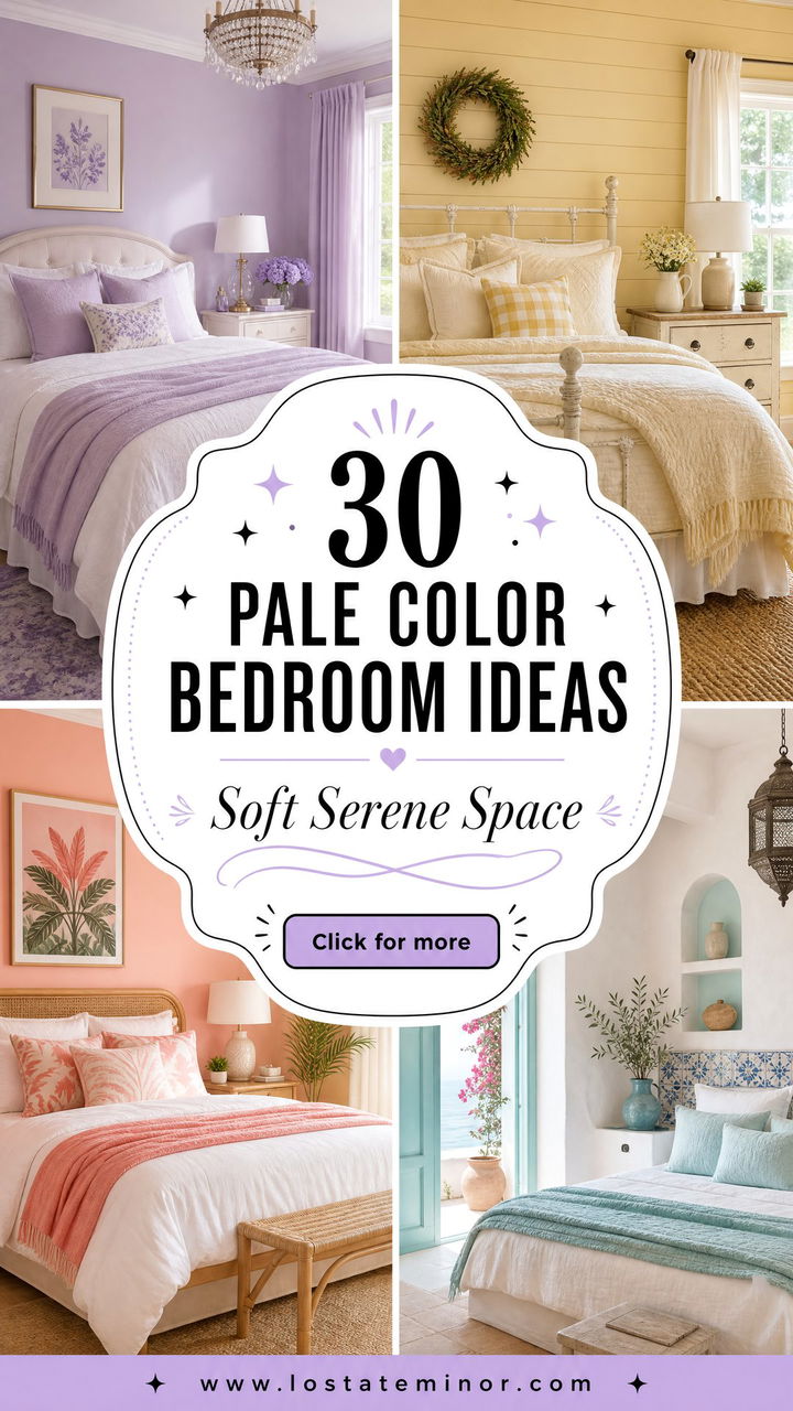 30 Pale Color Bedroom Ideas for a Soft and Serene Space - 30 Pale Color Bedroom Ideas for a Soft and Serene Space